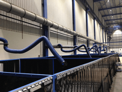 工业集中式焊接烟尘净化系统  工业集中式焊接烟尘净化系统